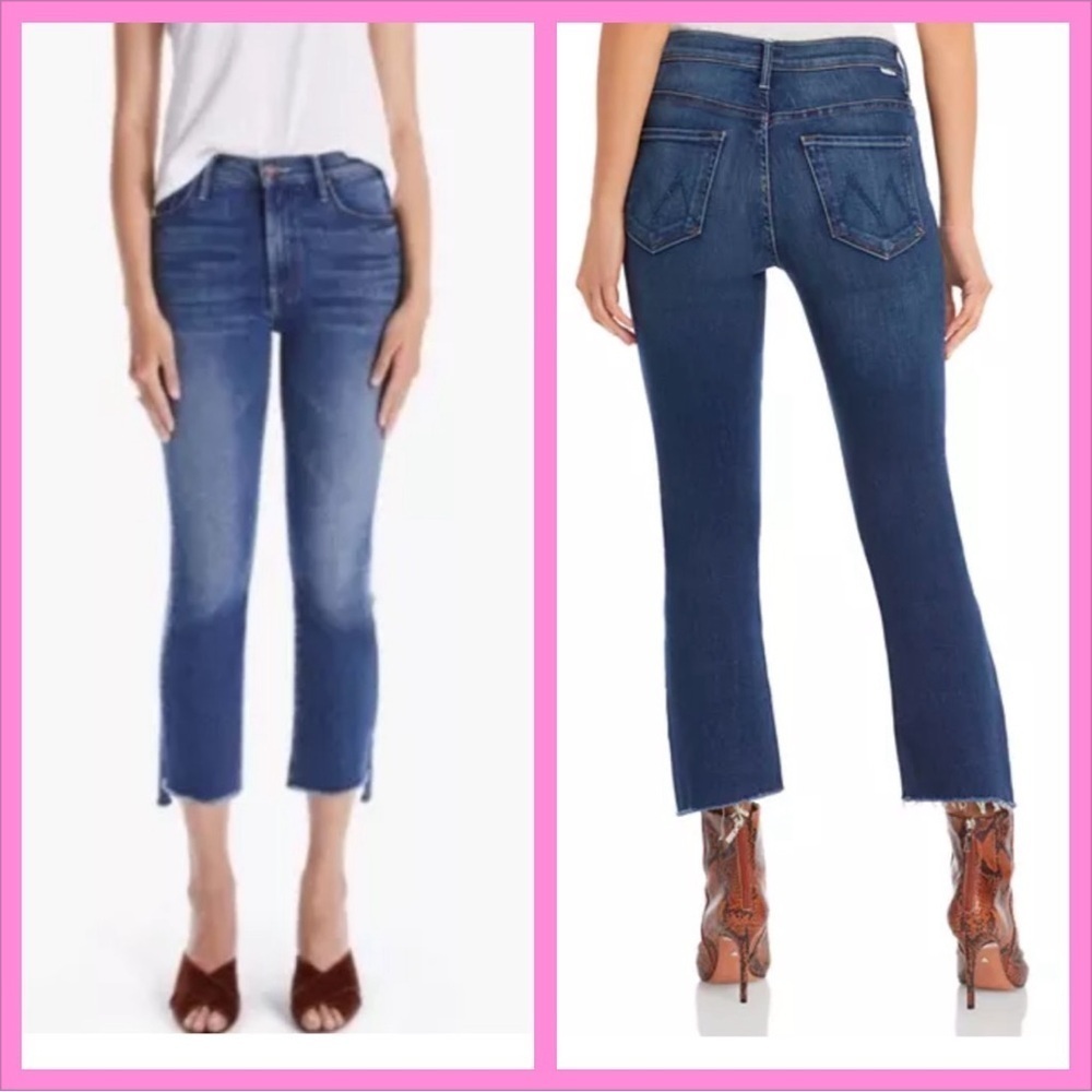 Mother The Insider Crop Step Fray Sweet and Sassy Wash Size 27